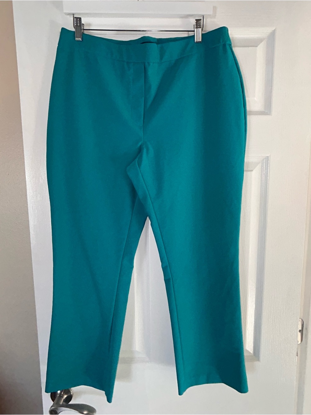 Nicole Miller Vibrant Teal Pull-On Pants